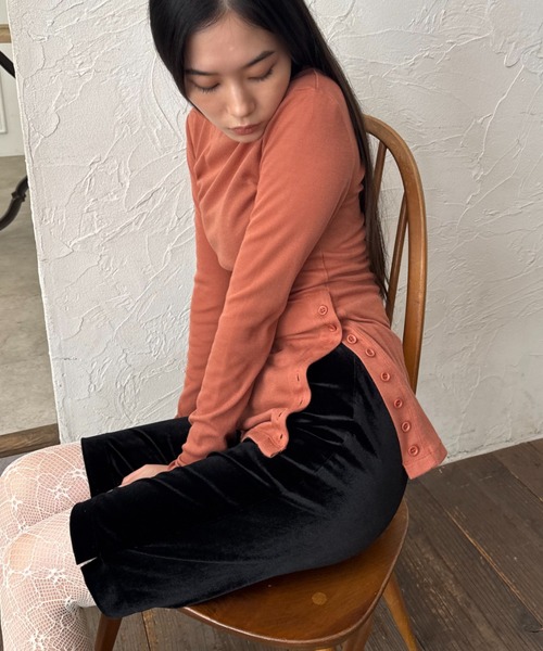 ベロアバイカーパンツ（その他パンツ）｜FUULLY STUDIO（フーリィー