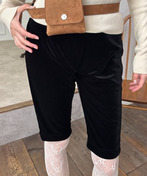 ベロアバイカーパンツ（その他パンツ）｜FUULLY STUDIO（フーリィー