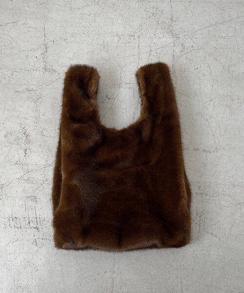 CAPRICIEUX LE'MAGE(カプリシューレマージュ)の「ファーマルシェバッグ(ハンドバッグ・レディース・ブラウン/ダークブラウン・FREE)」の5枚目の写真