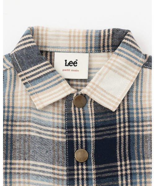 petit main（プティマイン）の「【Lee】デニム・チェックシャツ（シャツ/ブラウス・キッズ・カラフル/ブルー/ダークグレー・130cm/120cm/90cm/110cm/100cm/80ｃｍ）」の7枚目の写真