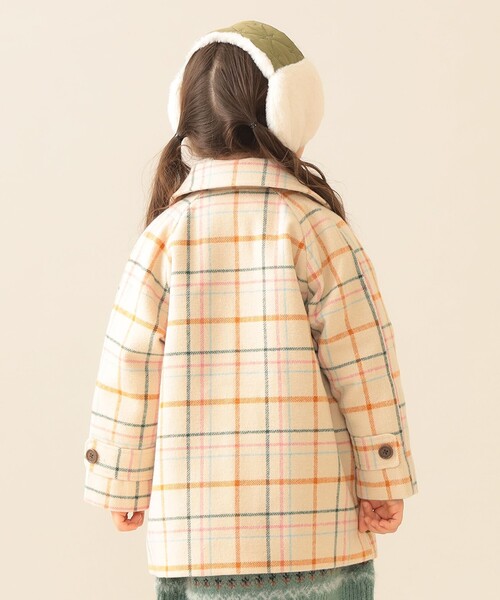 BEAMS mini(ビームスミニ)の「チェック柄 コート 2025FW(90~140cm)(その他アウター・キッズ・オリーブ/ブラウン系その他2・90/140/130/120/110/100)」の4枚目の写真