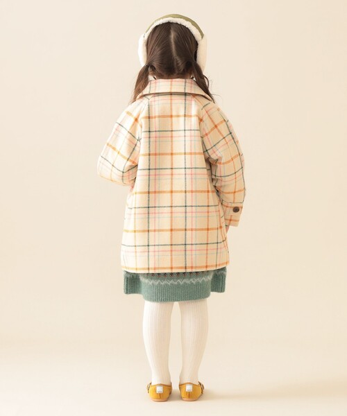 セール】チェック柄 コート 2025FW（90～140cm）（その他アウター