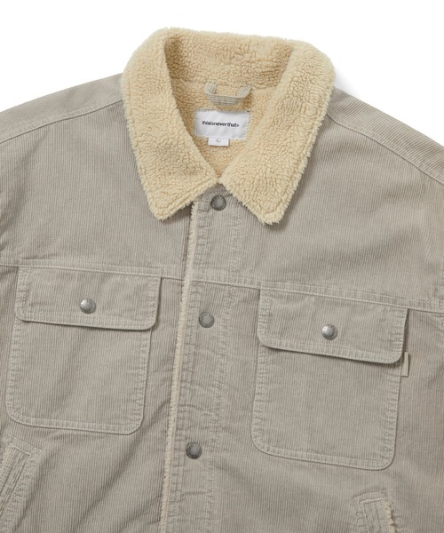 thisisneverthat（ディスイズネバーザット）の「Sherpa Lined Corduroy Trucker Jacket（ブルゾン・メンズ・ブラック/ストーン/グレー・L/M/S/XL）」の5枚目の写真