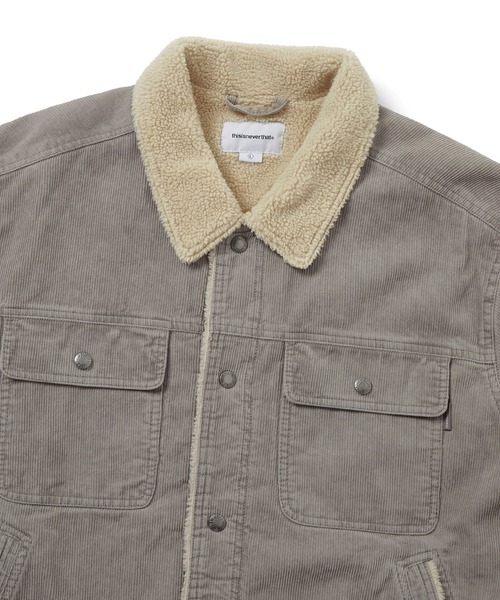 thisisneverthat（ディスイズネバーザット）の「Sherpa Lined Corduroy Trucker Jacket（ブルゾン・メンズ・ブラック/ストーン/グレー・L/M/S/XL）」の12枚目の写真