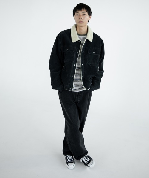 thisisneverthat（ディスイズネバーザット）の「Sherpa Lined Corduroy Trucker Jacket（ブルゾン・メンズ・ブラック/ストーン/グレー・L/M/S/XL）」の13枚目の写真