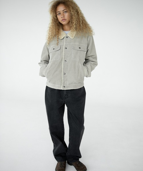 thisisneverthat（ディスイズネバーザット）の「Sherpa Lined Corduroy Trucker Jacket（ブルゾン・メンズ・ブラック/ストーン/グレー・L/M/S/XL）」の7枚目の写真