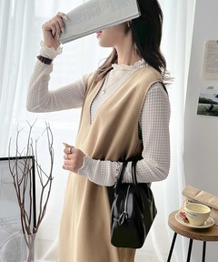 Rosaline Lace Trimmed Dress（ワンピース）｜Her lip to（ハーリップ