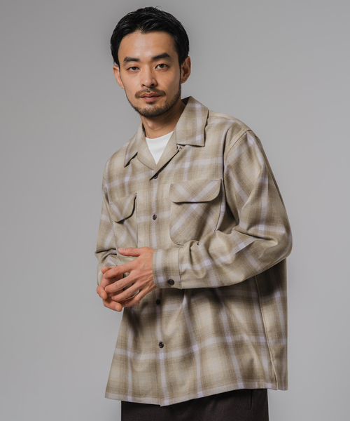 PENDLETON(ペンドルトン)の「PENDLETON(ペンドルトン) 別注 ボード シャツ(シャツ/ブラウス・メンズ・ベージュ/ブラウン・LARGE/MEDIUM)」の9枚目の写真