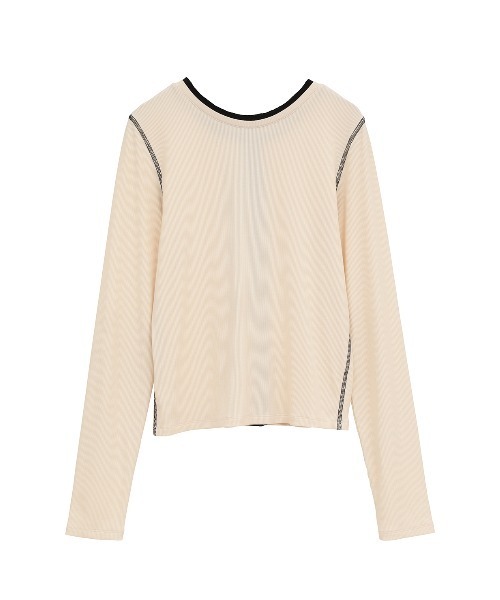 CLANE(クラネ)の「W FACE BICOLOR CARDIGAN(カーディガン/ボレロ・レディース・アイボリー・1)」の9枚目の写真