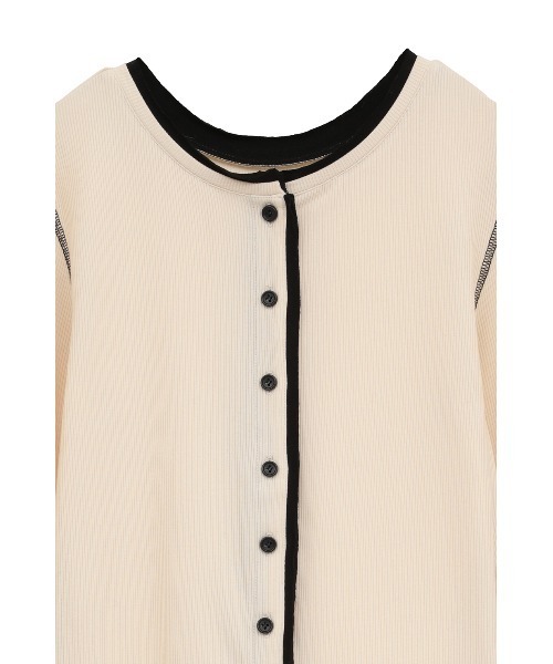 CLANE(クラネ)の「W FACE BICOLOR CARDIGAN(カーディガン/ボレロ・レディース・アイボリー・1)」の10枚目の写真