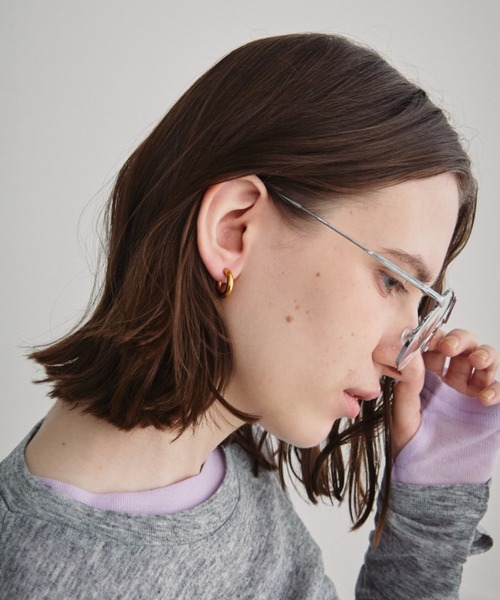 Auntie Rosa Holiday（アンティローザホリデー）の「シンプルフープドロップピアス（ピアス（両耳用）・レディース・ゴールド/シルバー・FREE）」の9枚目の写真