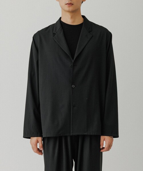 ADAM ET ROPE'（アダムエロペ）の「4WAY ストレッチ ツイル イージー ジャケット / セットアップ対応（テーラードジャケット・メンズ・ブラック/チャコールグレー/カーキ・L/M）」の21枚目の写真