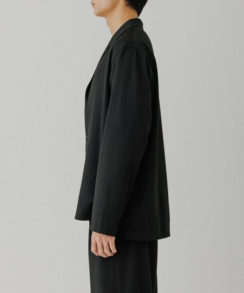 ADAM ET ROPE'（アダムエロペ）の「4WAY ストレッチ ツイル イージー ジャケット / セットアップ対応（テーラードジャケット・メンズ・ブラック/チャコールグレー/カーキ・L/M）」の19枚目の写真