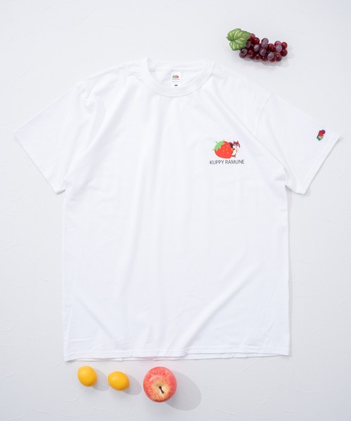 FRUIT OF THE LOOM(フルーツオブザルーム)の「FTL クッピーラムネコラボ TSHIRT / 限定 / コラボ / Tシャツ / ユニセックス(Tシャツ/カットソー・メンズ・ホワイト/レッド/イエロー・M/L/XL)」の3枚目の写真