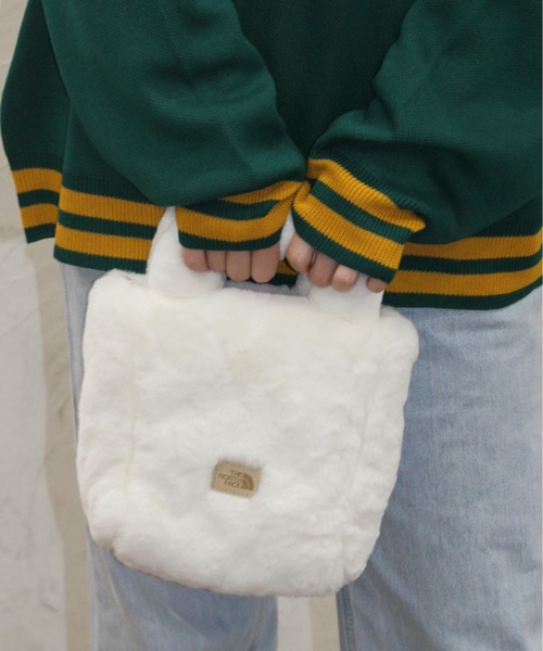THE NORTH FACE(ザノースフェイス)の「【THE NORTH FACE/ザノースフェイス】トートバッグミニ(PLUMPY TOTE BAG MINI)(トートバッグ・レディース・ホワイト/ブラック/ブラック系その他/クリーム・ONE SIZE)」の2枚目の写真