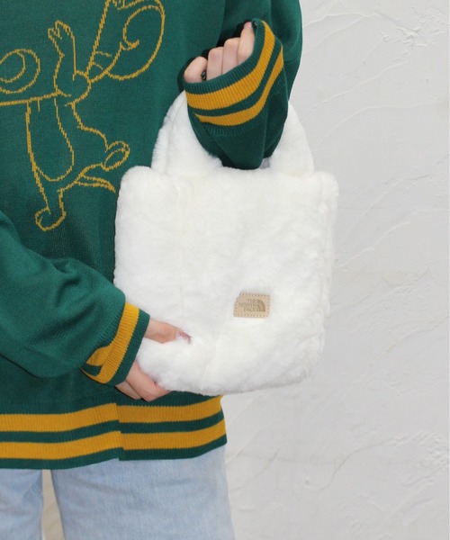THE NORTH FACE(ザノースフェイス)の「【THE NORTH FACE/ザノースフェイス】トートバッグミニ(PLUMPY TOTE BAG MINI)(トートバッグ・レディース・ホワイト/ブラック/ブラック系その他/クリーム・ONE SIZE)」の5枚目の写真