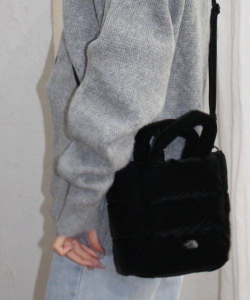 THE NORTH FACE(ザノースフェイス)の「【THE NORTH FACE/ザノースフェイス】トートバッグミニ(PLUMPY TOTE BAG MINI)(トートバッグ・レディース・ホワイト/ブラック/ブラック系その他/クリーム・ONE SIZE)」の11枚目の写真