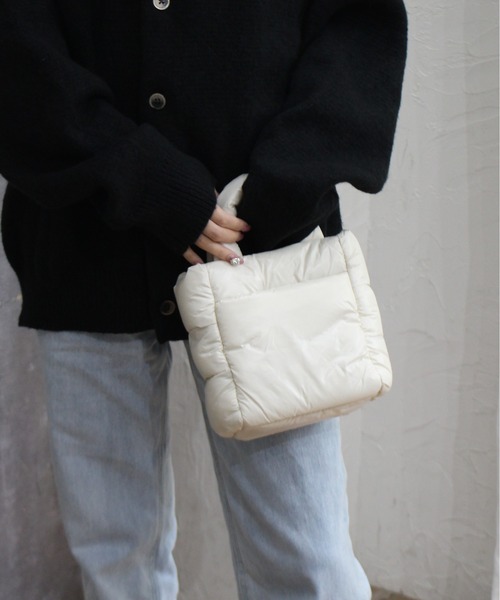 THE NORTH FACE(ザノースフェイス)の「【THE NORTH FACE/ザノースフェイス】トートバッグミニ(PLUMPY TOTE BAG MINI)(トートバッグ・レディース・ホワイト/ブラック/ブラック系その他/クリーム・ONE SIZE)」の20枚目の写真