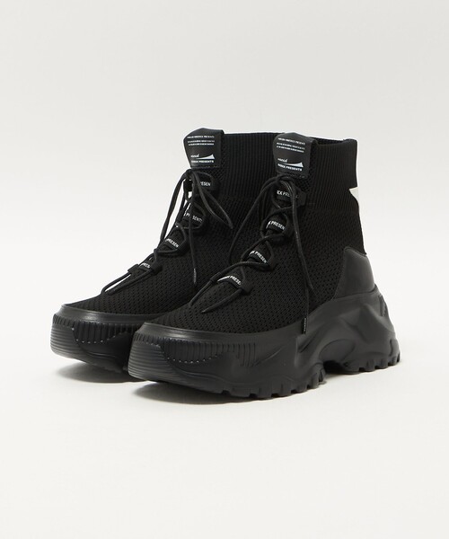 MAISON MAVERICK PRESENTS（メゾンマベリックプレゼンツ）の「＜MAISON MAVERICK PRESENTS＞メッシュニット チャンキー ブーツ（ブーツ・レディース・ブラック・24cm/23cm/23.5cm/24.5cm）」の2枚目の写真