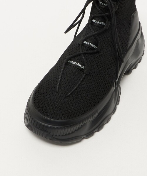 MAISON MAVERICK PRESENTS（メゾンマベリックプレゼンツ）の「＜MAISON MAVERICK PRESENTS＞メッシュニット チャンキー ブーツ（ブーツ・レディース・ブラック・24cm/23cm/23.5cm/24.5cm）」の8枚目の写真