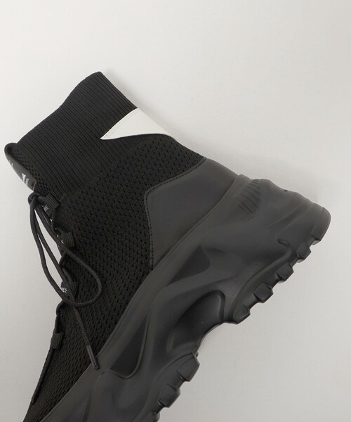 MAISON MAVERICK PRESENTS（メゾンマベリックプレゼンツ）の「＜MAISON MAVERICK PRESENTS＞メッシュニット チャンキー ブーツ（ブーツ・レディース・ブラック・24cm/23cm/23.5cm/24.5cm）」の9枚目の写真