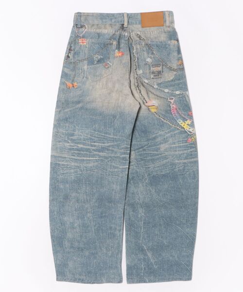 WESTSEA(ウエストシー)の「くま & チェーンプリント デニムライク ワイドパンツ(その他パンツ・レディース・ブルー・M/L)」の15枚目の写真