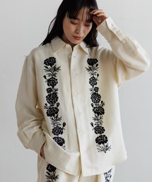 AMERICAN RAG CIE | 【MEN , WOMEN】LEIN ウールコットンフラワー刺繍シャツ(シャツ/ブラウス)
