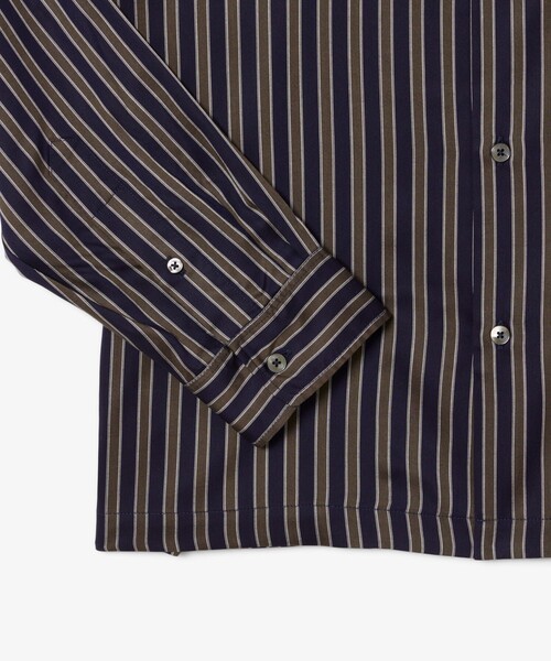 LACOSTE(ラコステ)の「マルチストライプオープンカラーシャツ(シャツ/ブラウス・メンズ・ネイビー・38/39/41/40)」の6枚目の写真