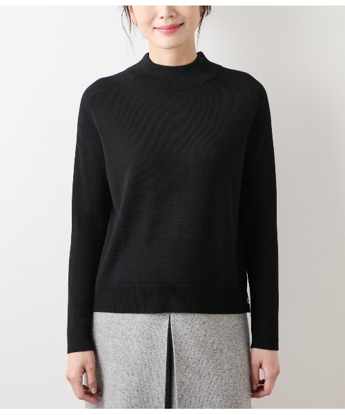 手洗い可能】ウォッシャブルウール ボトルネックプルオーバー（ニット