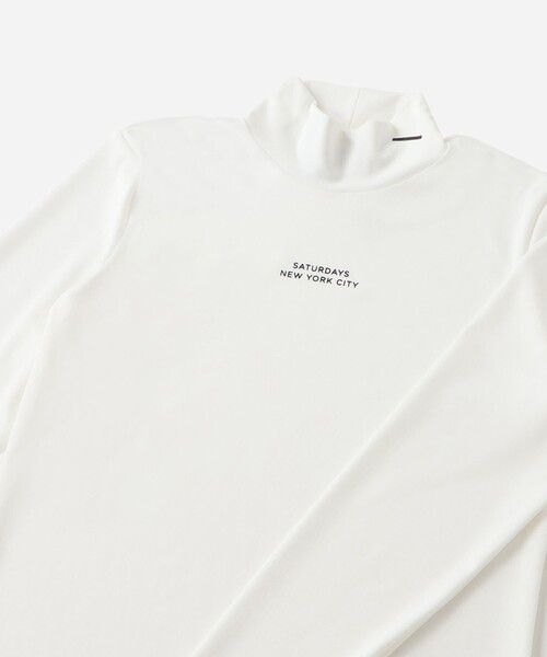Saturdays Golf(サタデーズゴルフ)の「LS Mockneck Shirt | WOMEN(Tシャツ/カットソー・レディース・ブラック/ホワイト・M/S)」の5枚目の写真