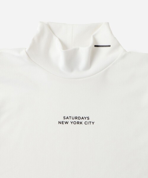 Saturdays Golf(サタデーズゴルフ)の「LS Mockneck Shirt | WOMEN(Tシャツ/カットソー・レディース・ブラック/ホワイト・M/S)」の7枚目の写真