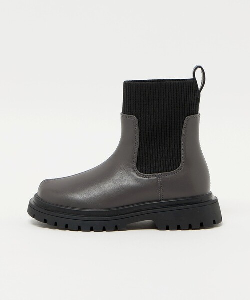 green label relaxing(グリーンレーベルリラクシング)の「ストレッチ リブ ショートブーツ / キッズ 17cm-23cm(ブーツ・キッズ・ブラック/ダークグレー・22cm/23cm/18cm/21cm/20cm/19cm/17cm)」の10枚目の写真