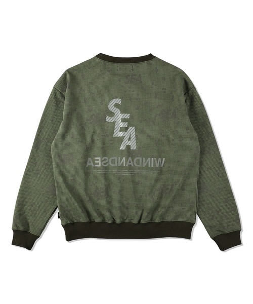 WIND AND SEA(ウィンダンシー)の「S_E_A DN-CAMO CREW NECK(スウェット・メンズ・オリーブ・L/XL)」の5枚目の写真