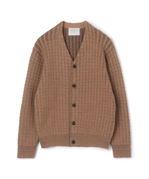 トゥモローランドtomorrowlandEditionケーブルニットカーディガン TOMORROWLAND tricot ウール スタンドカラーニットカーディガン