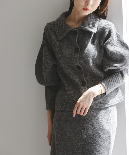 セール】《NOBLE別注》Venit/ヴェニット ネップツイードパフスリーブ