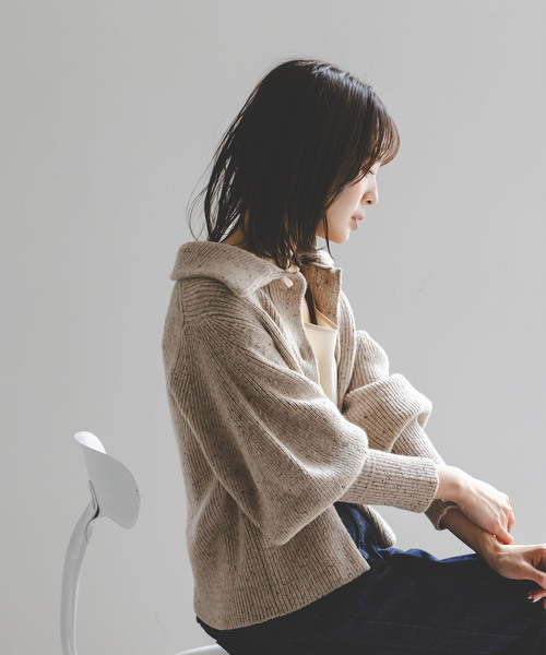 セール】《NOBLE別注》Venit/ヴェニット ネップツイードパフスリーブ