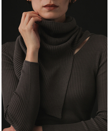 EMILY WEEK（エミリーウィーク）の「シルク混リブネックウォーマー（ネックウォーマー/スヌード）」