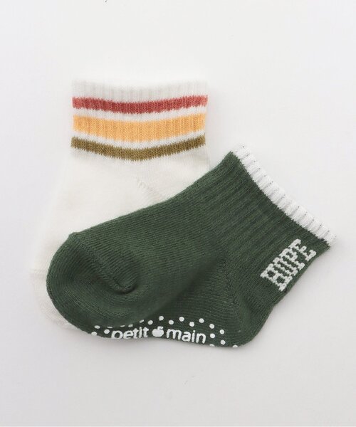 petit main(プティマイン)の「BABY3Pソックス(ベビーシューズ/ベビーソックス・キッズ・グリーン/マスタード/ライトピンク/クリーム・11-13cm/9-11cm)」の8枚目の写真