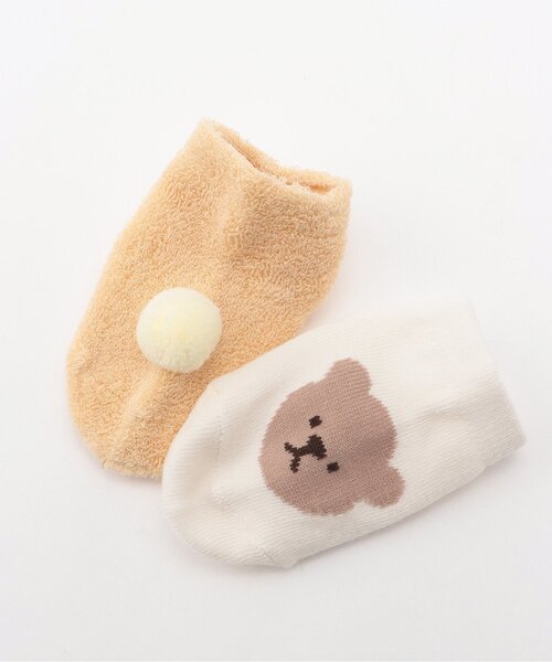 petit main(プティマイン)の「BABY3Pソックス(ベビーシューズ/ベビーソックス・キッズ・グリーン/マスタード/ライトピンク/クリーム・11-13cm/9-11cm)」の9枚目の写真