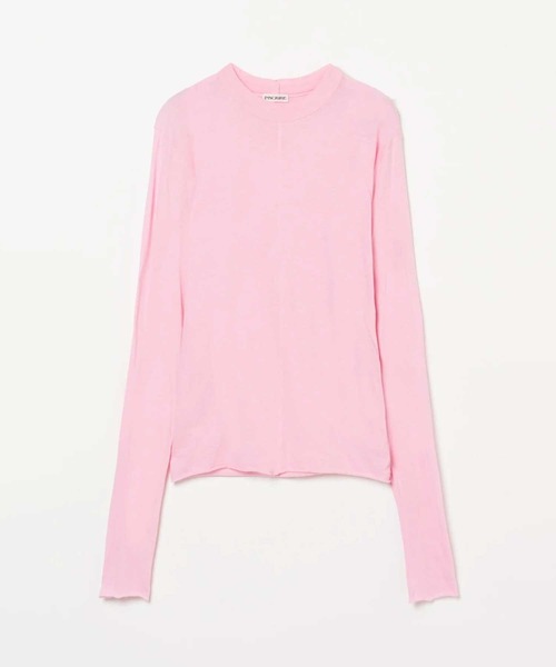 INSCRIRE（アンスクリア）の「【INSCRIRE/アンスクリア】Cotton Cashmere Tee/コットンカシミヤTシャツ/カットソー（Tシャツ/カットソー・レディース・ホワイト/ブラック/ピンク・FREE）」の3枚目の写真