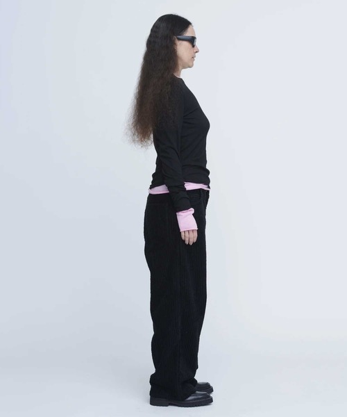 INSCRIRE（アンスクリア）の「【INSCRIRE/アンスクリア】Cotton Cashmere Tee/コットンカシミヤTシャツ/カットソー（Tシャツ/カットソー・レディース・ホワイト/ブラック/ピンク・FREE）」の6枚目の写真