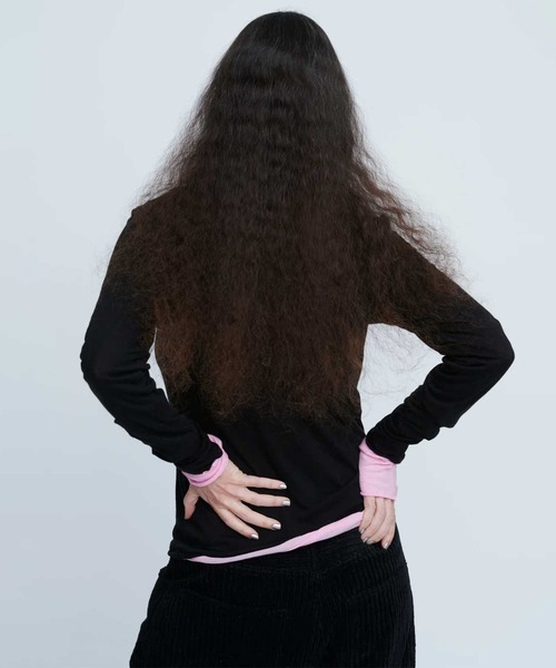 INSCRIRE（アンスクリア）の「【INSCRIRE/アンスクリア】Cotton Cashmere Tee/コットンカシミヤTシャツ/カットソー（Tシャツ/カットソー・レディース・ホワイト/ブラック/ピンク・FREE）」の8枚目の写真