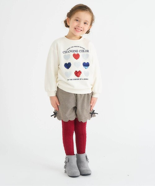 apres les cours(アプレレクール)の「5柄バラエティモチーフトレーナー_ジュニア対応(スウェット・キッズ・ブラウン/エンジ/ミント/ラベンダー/アイボリー・80/90/100/110/120/130/140)」の11枚目の写真