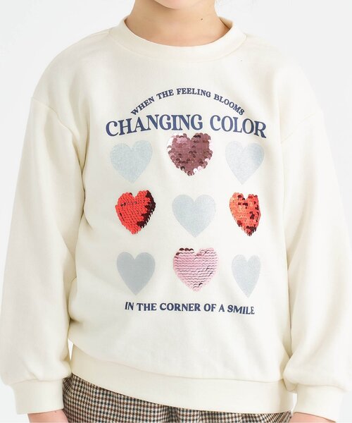 apres les cours(アプレレクール)の「5柄バラエティモチーフトレーナー_ジュニア対応(スウェット・キッズ・ブラウン/エンジ/ミント/ラベンダー/アイボリー・80/90/100/110/120/130/140)」の15枚目の写真