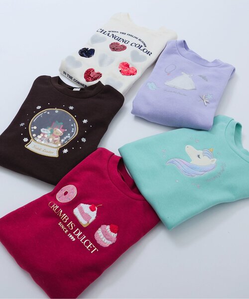 apres les cours(アプレレクール)の「5柄バラエティモチーフトレーナー_ジュニア対応(スウェット・キッズ・ブラウン/エンジ/ミント/ラベンダー/アイボリー・80/90/100/110/120/130/140)」の17枚目の写真