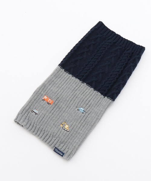 kladskap（クレードスコープ）の「働く車2WAYニット帽（ニットキャップ/ビーニー・キッズ・グレー/ネイビー・F）」の7枚目の写真