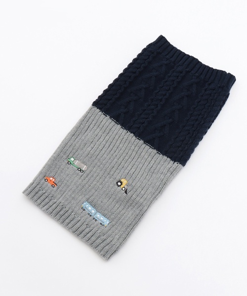 kladskap（クレードスコープ）の「働く車2WAYニット帽（ニットキャップ/ビーニー・キッズ・グレー/ネイビー・F）」の9枚目の写真