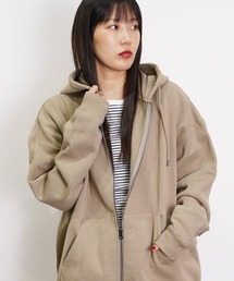  (Never) Acquiesce（ネバーアクイース）の「ヘビーウェイト裏起毛ZIPパーカー（パーカー）」