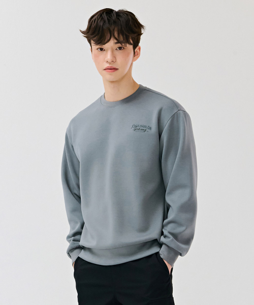 CHASECULT(チェイスカルト)の「男性背面グラフィックスウェットシャツ-グレー(スウェット・メンズ・チャコールグレー・100/95/105)」の2枚目の写真