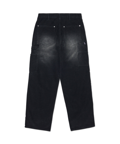 NOMANUAL(NOMANUAL)の「DOUBLE KNEE CORDUROY PANTS - WASHED BLACK(その他パンツ・レディース・その他・SMALL/MEDIUM/LARGE/X-LARGE)」の2枚目の写真